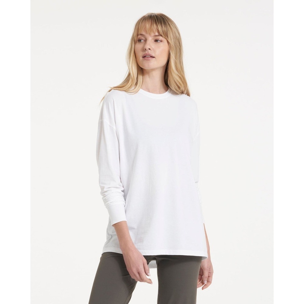 Vuori Featherweight Tee Shirt Long Sleeve White Size XXL Women's